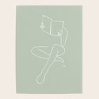 Reading naked n.3 (green) Poster Gallery Image 4