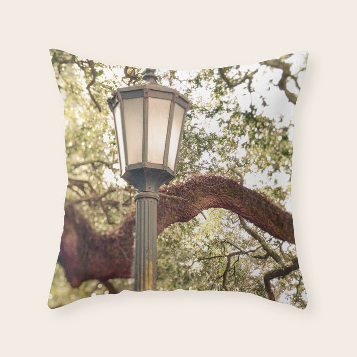 Savannah Street Light Throw Pillow Gallery Image 6
