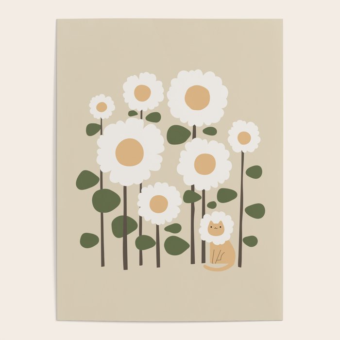 Cat and plant: Catmouflage Poster Gallery Image 1