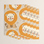 Lion, Wildlife of Africa Wrapping Paper Gallery Image 3