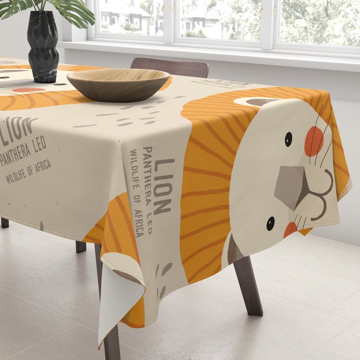 Lion, Wildlife of Africa Tablecloth Gallery Image 3