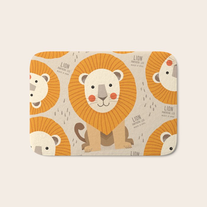 Lion, Wildlife of Africa Bath Mat Gallery Image 1