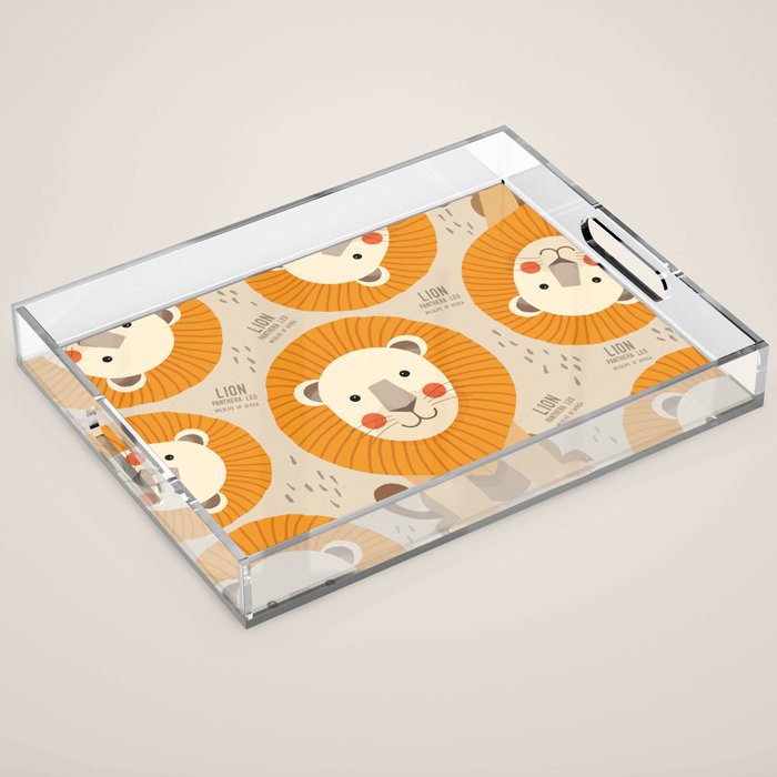 Lion, Wildlife of Africa Acrylic Tray Gallery Image 1