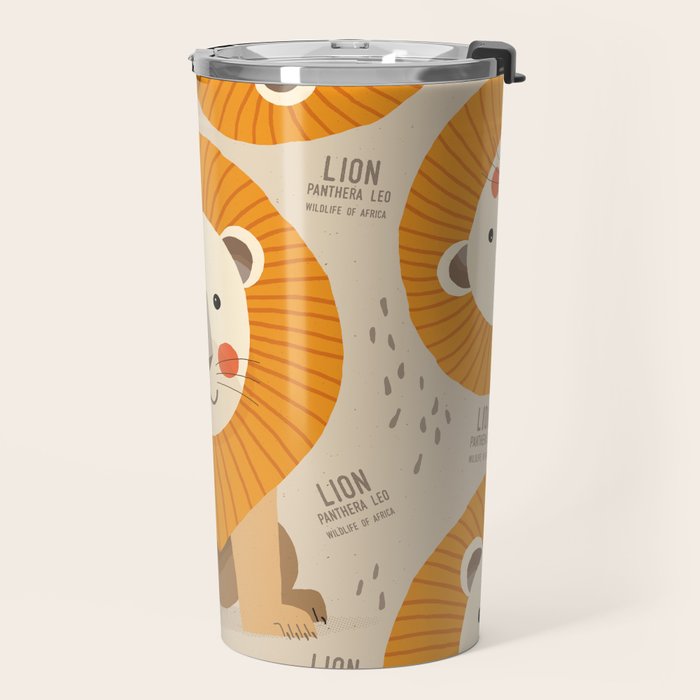 Lion, Wildlife of Africa Travel Mug Gallery Image 2