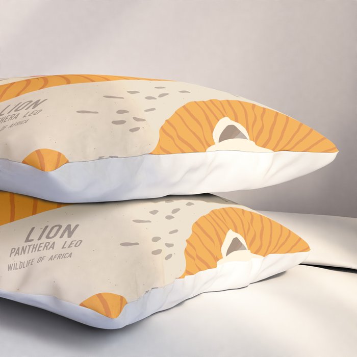 Lion, Wildlife of Africa Pillow Sham Gallery Image 3