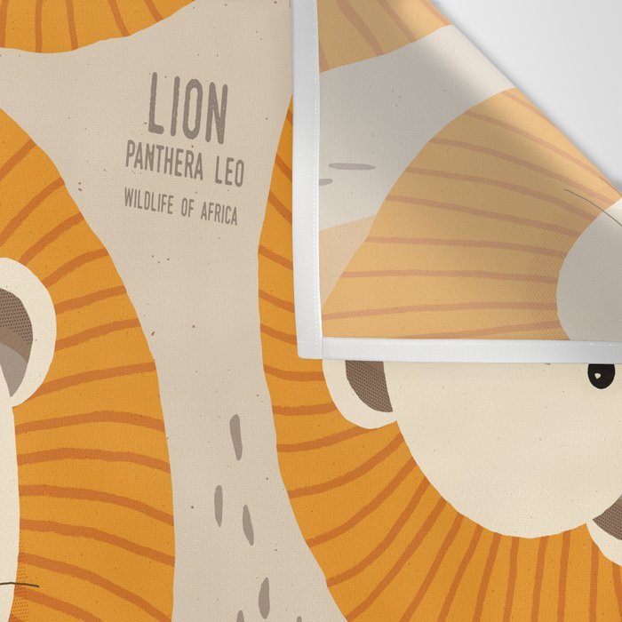 Lion, Wildlife of Africa Wall Tapestry Gallery Image 3