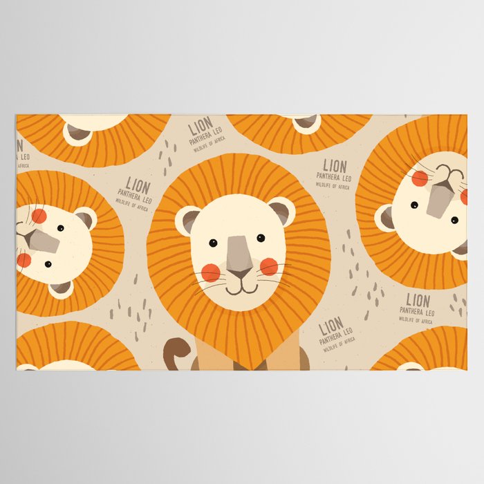 Lion, Wildlife of Africa Tablecloth Gallery Image 2