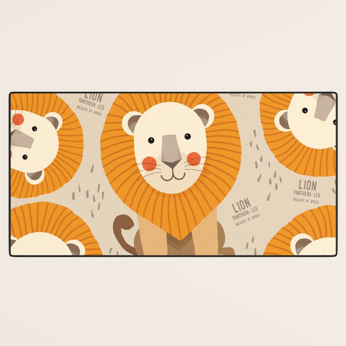 Lion, Wildlife of Africa Desk Mat Gallery Image 3