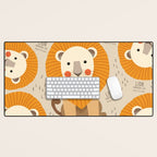 Lion, Wildlife of Africa Desk Mat Gallery Image 1