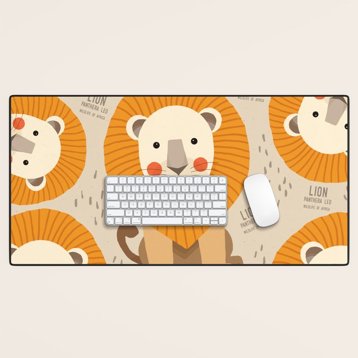 Lion, Wildlife of Africa Desk Mat Gallery Image 1