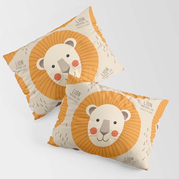 Lion, Wildlife of Africa Pillow Sham Gallery Image 1