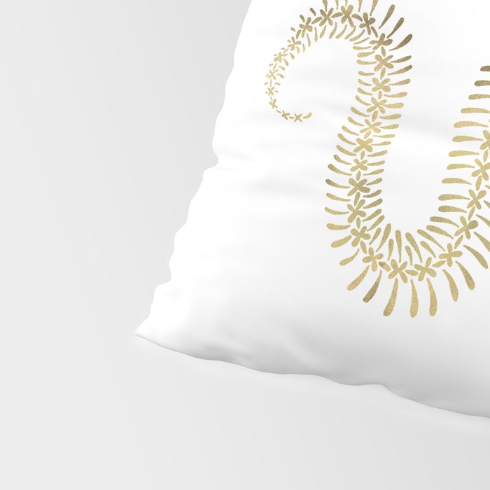 Snake Skeleton - Gold Pillow Sham Gallery Image 4