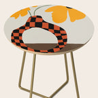 Modern pottery and flower Side Table Gallery Image 2
