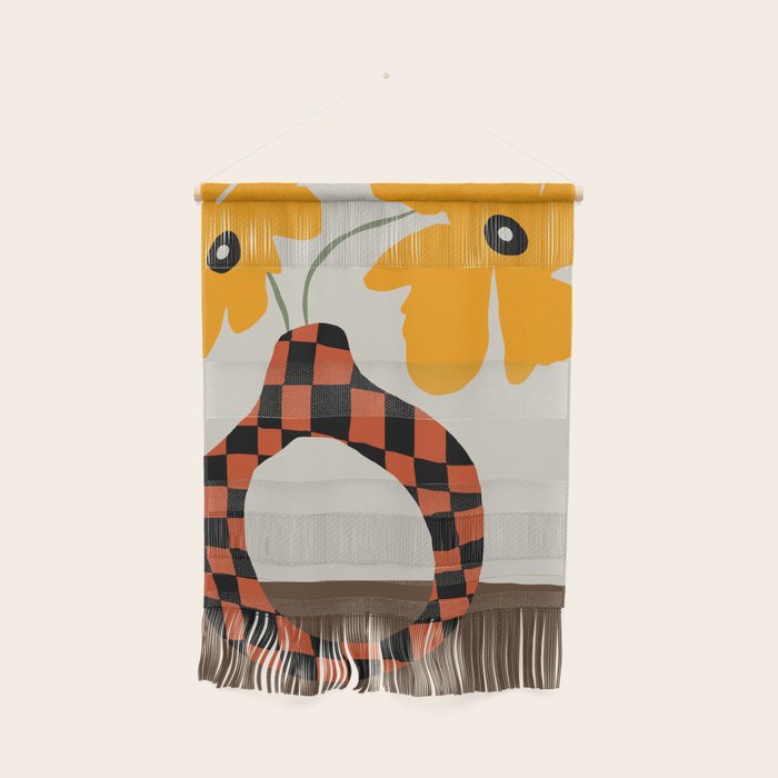 Modern pottery and flower Wall Hanging Gallery Image 1