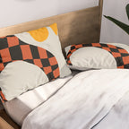 Modern pottery and flower Pillow Sham Gallery Image 2