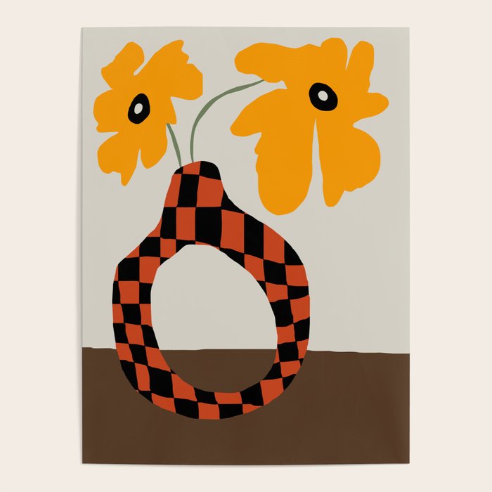 Modern pottery and flower Poster Gallery Image 4