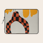 Modern pottery and flower Laptop Sleeve Gallery Image 1
