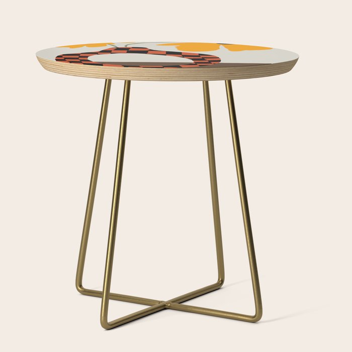 Modern pottery and flower Side Table Gallery Image 1