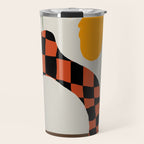 Modern pottery and flower Travel Mug Gallery Image 1