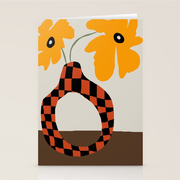 Modern pottery and flower Stationery Card Gallery Image 2