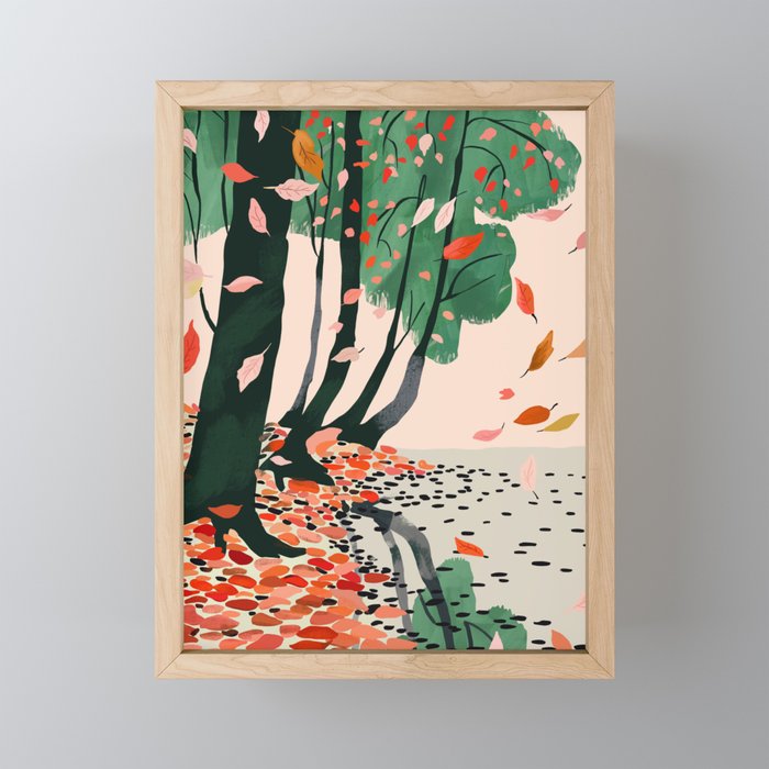 Autumn Leaves Mini Art Print Gallery Image 1