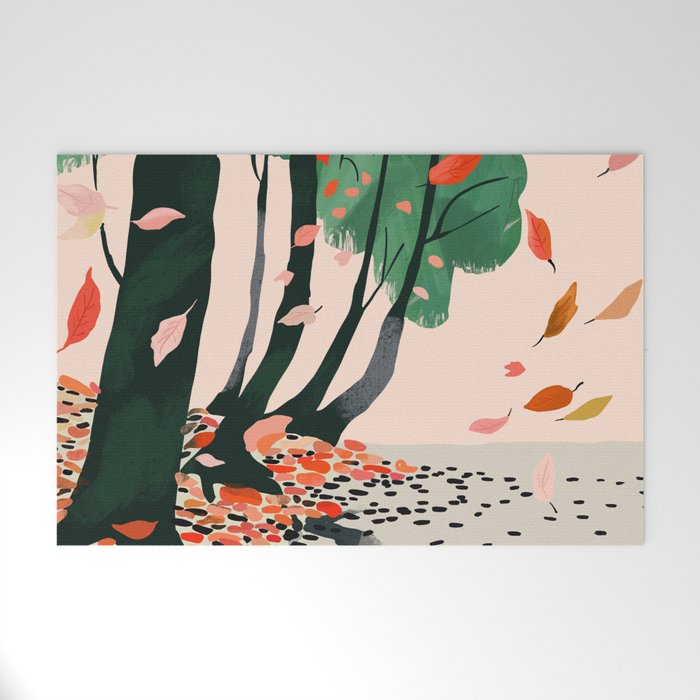 Autumn Leaves Welcome Mat Gallery Image 1