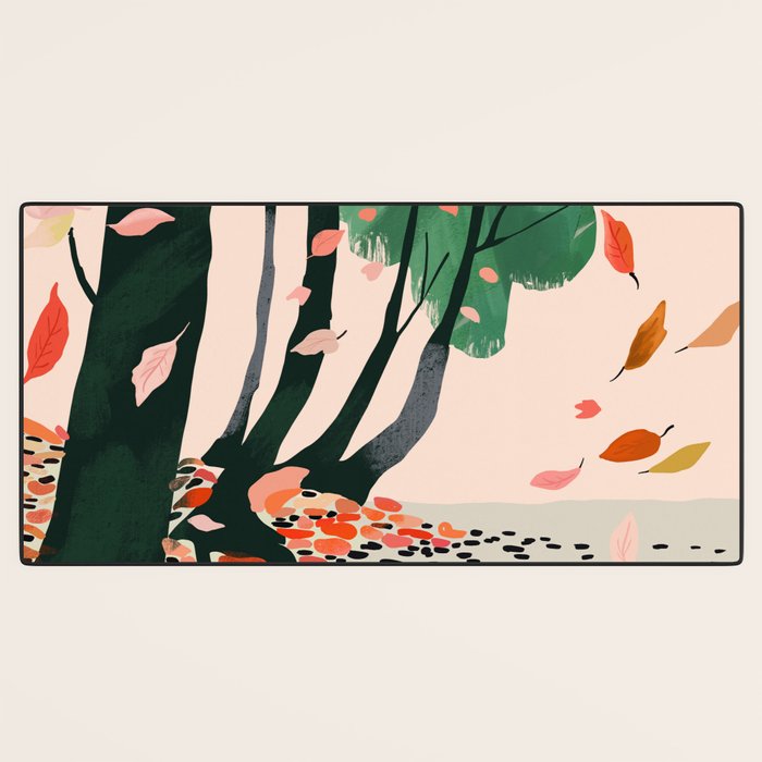 Autumn Leaves Desk Mat Gallery Image 3