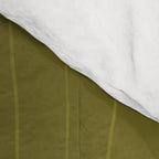 Organic Stripes Minimalist Modern Earthy Mossy Olive Pattern  Comforter Gallery Image 4