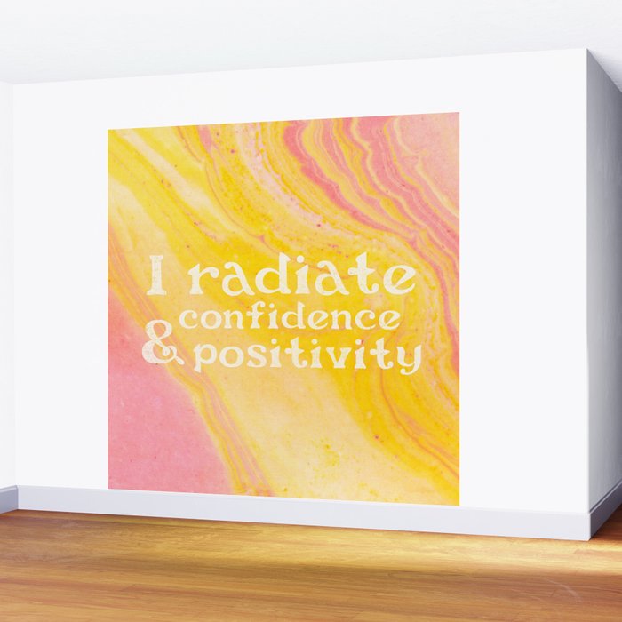 Confidence Mantra Wall Mural Gallery Image 2