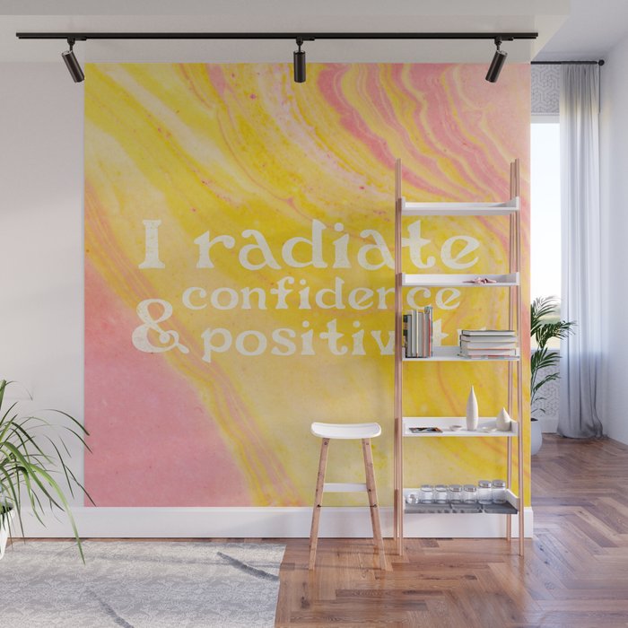 Confidence Mantra Wall Mural Gallery Image 1