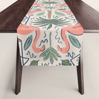 Palm Flamingos Tropical Table Runner Gallery Image 1