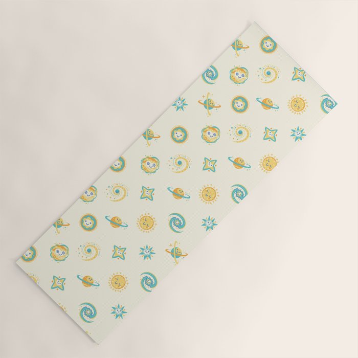 Pastel space pattern Yoga Mat Gallery Image 1