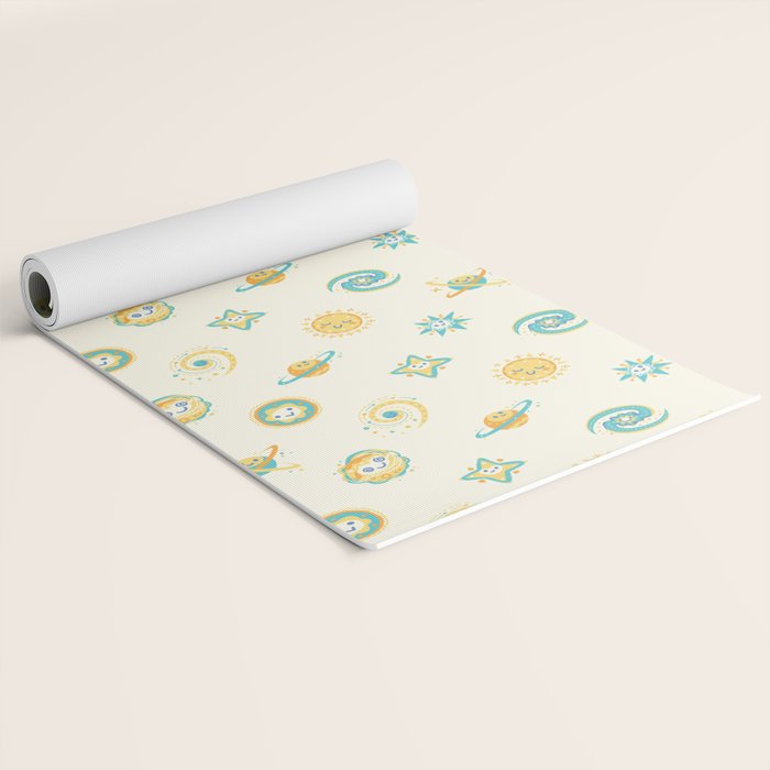 Pastel space pattern Yoga Mat Gallery Image 2