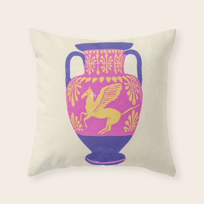 Ancient vase #1 Throw Pillow Gallery Image 1