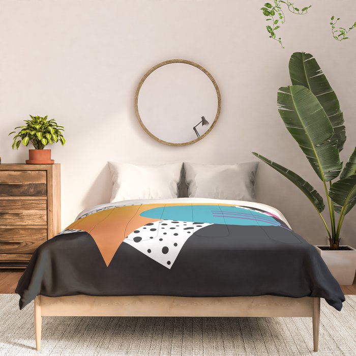 Memphis Pattern 35 / 80s - 90s Retro Comforter Gallery Image 3