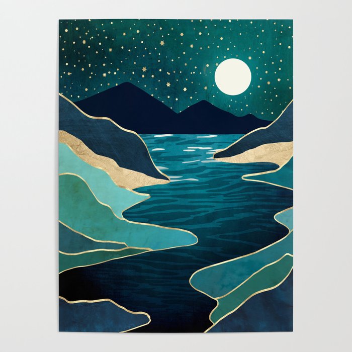 Moon Water Vista Poster Gallery Image 4