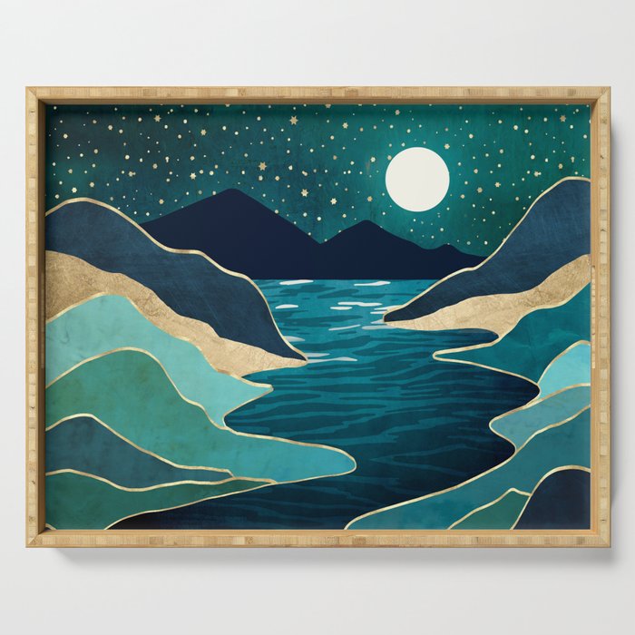 Moon Water Vista Serving Tray Gallery Image 1