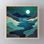Moon Water Vista Mini Art Print Gallery Image 1