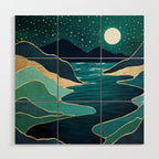 Moon Water Vista Wood Wall Art Gallery Image 1