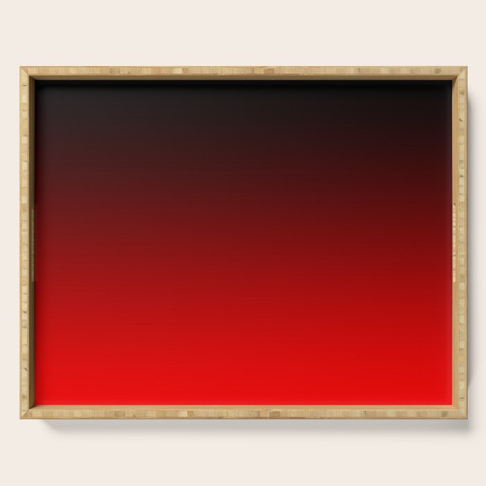 Black Red Neon Nights Ombre Serving Tray Gallery Image 1