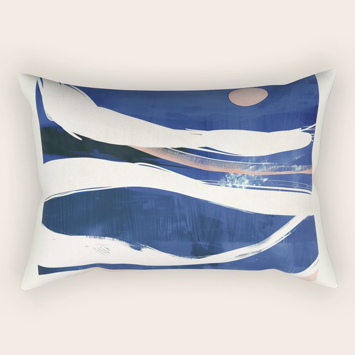 Blue as a Memory Rectangular Pillow Gallery Image 1