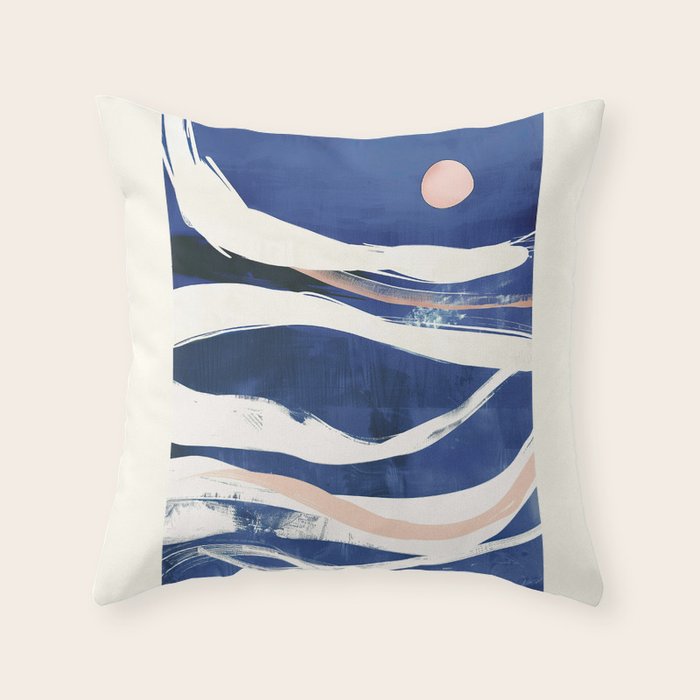 Blue as a Memory Throw Pillow Gallery Image 1