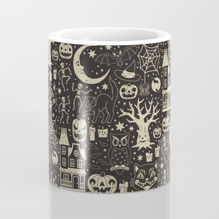 Vintage Halloween: Black Cat Coffee Mug Gallery Image 4
