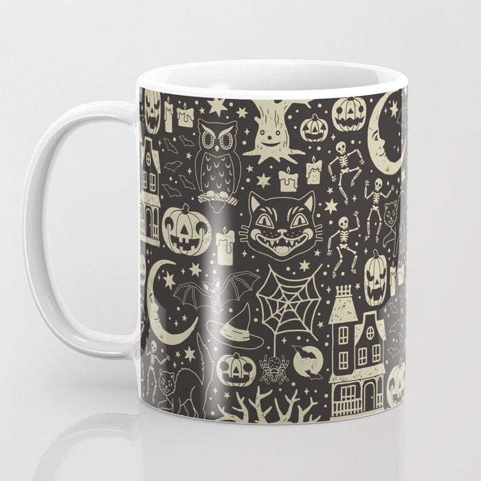 Vintage Halloween: Black Cat Coffee Mug Gallery Image 3