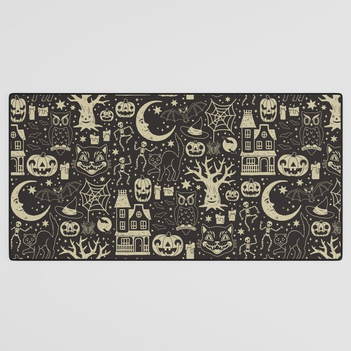 Vintage Halloween: Black Cat Desk Mat Gallery Image 3