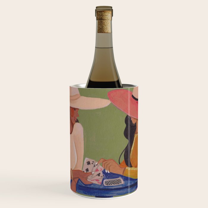 Cow girls playing cards Wine Chiller Gallery Image 1