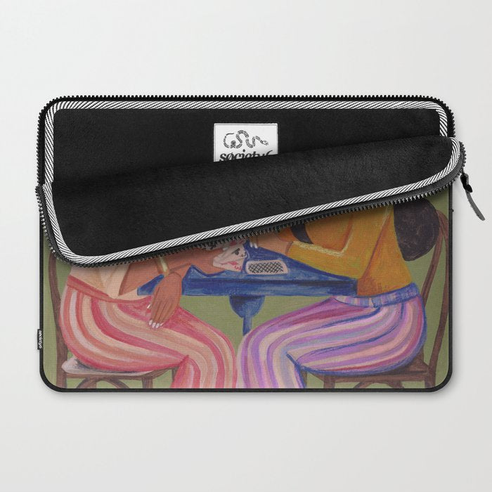 Cow girls playing cards Laptop Sleeve Gallery Image 2