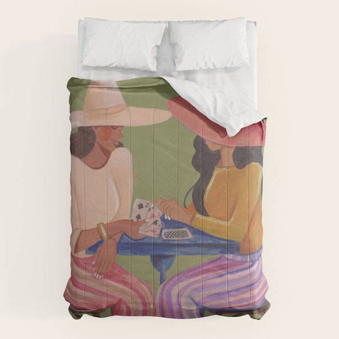 Cow girls playing cards Comforter Gallery Image 6