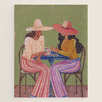 Cow girls playing cards Jigsaw Puzzle Gallery Image 1