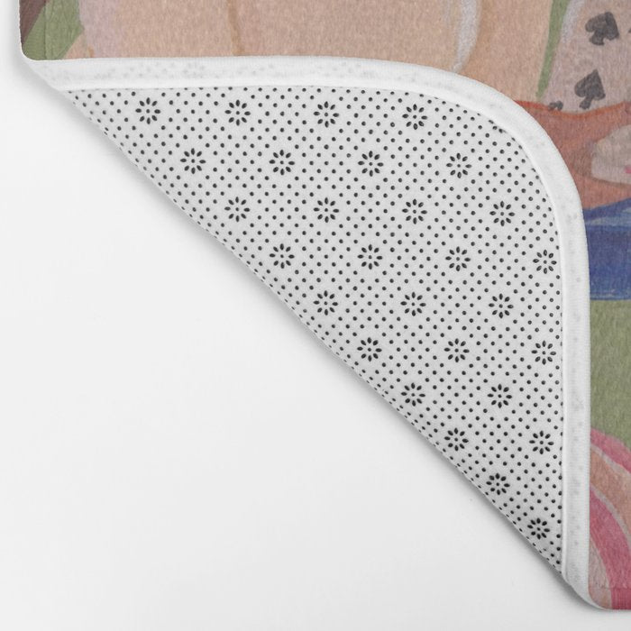 Cow girls playing cards Bath Mat Gallery Image 2
